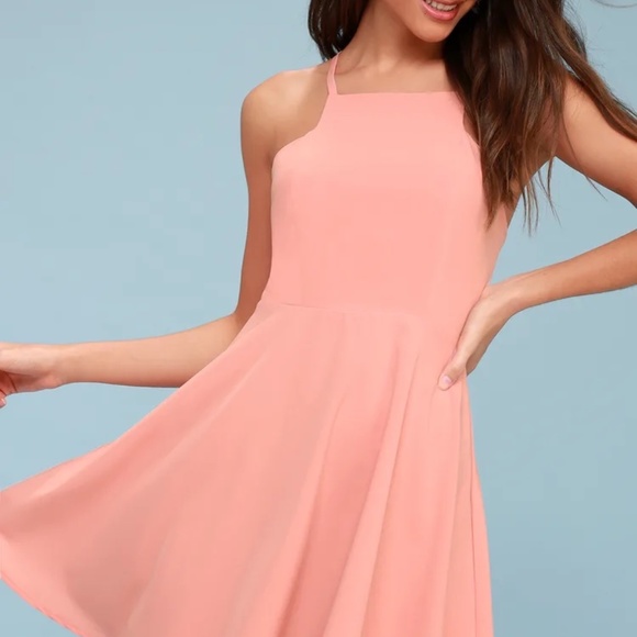 Lulus Dresses & Skirts - 🌈SALE🏳️‍🌈 Call to Charms Skater Dress - Blush Pink
